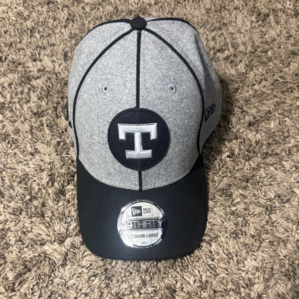 Texas Rangers New Era Two-Tone Gray and Black Cap